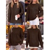 image:imageANRABESS Sweaters for Women Oversized Cable Knit Pullover Fall OutfitsRed Brown