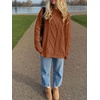 image:imageANRABESS Sweaters for Women Oversized Cable Knit Pullover Fall OutfitsRust Orange