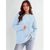image:imageANRABESS Sweaters for Women Oversized Cable Knit Pullover Fall OutfitsSky