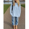 image:imageANRABESS Sweaters for Women Oversized Cable Knit Pullover Fall OutfitsSky