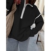 image:imageANRABESS Sweaters for Women Quarter Zip Pullover Collared 2026 Fall OutfitsBlack