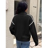 image:imageANRABESS Sweaters for Women Quarter Zip Pullover Collared 2026 Fall OutfitsBlack