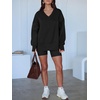 image:imageANRABESS Sweatshirt for Women Fall Oversized Fleece PulloverBlack