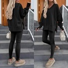 image:imageANRABESS Sweatshirt for Women Fall Oversized Fleece PulloverBlack