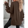 image:imageANRABESS Sweatshirt for Women Fall Oversized Fleece PulloverCoffee