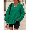 image:imageANRABESS Sweatshirt for Women Fall Oversized Fleece PulloverGreen