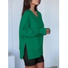 image:imageANRABESS Sweatshirt for Women Fall Oversized Fleece PulloverGreen