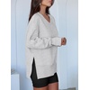 image:imageANRABESS Sweatshirt for Women Fall Oversized Fleece PulloverGrey