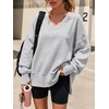 image:imageANRABESS Sweatshirt for Women Fall Oversized Fleece PulloverGrey
