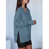 image:imageANRABESS Sweatshirt for Women Fall Oversized Fleece PulloverGrey Blue