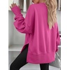 image:imageANRABESS Sweatshirt for Women Fall Oversized Fleece PulloverHot Pink