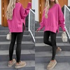 image:imageANRABESS Sweatshirt for Women Fall Oversized Fleece PulloverHot Pink