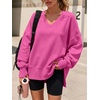 image:imageANRABESS Sweatshirt for Women Fall Oversized Fleece PulloverHot Pink