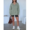 image:imageANRABESS Sweatshirt for Women Fall Oversized Fleece PulloverSage Green