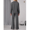 image:imageANRABESS Two Piece Sets for Women Half Zip SweatsuitsDark GrayM