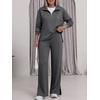 image:imageANRABESS Two Piece Sets for Women Half Zip SweatsuitsDark GrayM