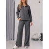 image:imageANRABESS Two Piece Sets for Women Half Zip SweatsuitsDark GrayM