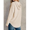 image:imageANRABESS Waffle Knit Hoodies for Women Lightweight SweatshirtBeige