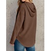 image:imageANRABESS Waffle Knit Hoodies for Women Lightweight SweatshirtBrown