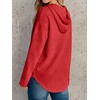 image:imageANRABESS Waffle Knit Hoodies for Women Lightweight SweatshirtRed