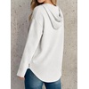 image:imageANRABESS Waffle Knit Hoodies for Women Lightweight SweatshirtWhite
