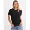image:imageANRABESS Womens 100 Wool Short Sleeve SweaterBlack