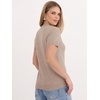 image:imageANRABESS Womens 100 Wool Short Sleeve SweaterKhaki