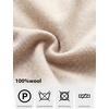 image:imageANRABESS Womens 100 Wool Short Sleeve SweaterKhaki