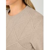 image:imageANRABESS Womens Fall Long Sleeve Argyle Knit SweatersAlmond