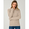 image:imageANRABESS Womens Fall Long Sleeve Argyle Knit SweatersAlmond