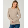 image:imageANRABESS Womens Fall Long Sleeve Argyle Knit SweatersAlmond