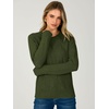image:imageANRABESS Womens Fall Long Sleeve Argyle Knit SweatersArmy Green
