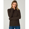 image:imageANRABESS Womens Fall Long Sleeve Argyle Knit SweatersBrown