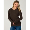 image:imageANRABESS Womens Fall Long Sleeve Argyle Knit SweatersBrown