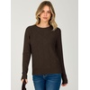 image:imageANRABESS Womens Fall Long Sleeve Argyle Knit SweatersBrown