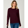 image:imageANRABESS Womens Fall Long Sleeve Argyle Knit SweatersDark Red