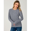 image:imageANRABESS Womens Fall Long Sleeve Argyle Knit SweatersGrey