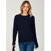 image:imageANRABESS Womens Fall Long Sleeve Argyle Knit SweatersNavy Blue