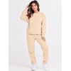 image:imageANRABESS Womens Lounge Set Sweatsuits for Women Fall 2 Piece Jogger PantsBeige