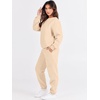 image:imageANRABESS Womens Lounge Set Sweatsuits for Women Fall 2 Piece Jogger PantsBeige