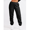 image:imageANRABESS Womens Lounge Set Sweatsuits for Women Fall 2 Piece Jogger PantsBlack