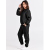 image:imageANRABESS Womens Lounge Set Sweatsuits for Women Fall 2 Piece Jogger PantsBlack