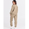 image:imageANRABESS Womens Lounge Set Sweatsuits for Women Fall 2 Piece Jogger PantsBrown