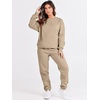 image:imageANRABESS Womens Lounge Set Sweatsuits for Women Fall 2 Piece Jogger PantsBrown