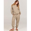 image:imageANRABESS Womens Lounge Set Sweatsuits for Women Fall 2 Piece Jogger PantsBrown