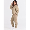 image:imageANRABESS Womens Lounge Set Sweatsuits for Women Fall 2 Piece Jogger PantsBrown