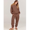 image:imageANRABESS Womens Lounge Set Sweatsuits for Women Fall 2 Piece Jogger PantsCoffee