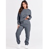 image:imageANRABESS Womens Lounge Set Sweatsuits for Women Fall 2 Piece Jogger PantsDark Grey