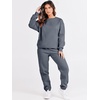 image:imageANRABESS Womens Lounge Set Sweatsuits for Women Fall 2 Piece Jogger PantsDark Grey