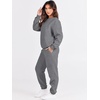 image:imageANRABESS Womens Lounge Set Sweatsuits for Women Fall 2 Piece Jogger PantsDeep Grey